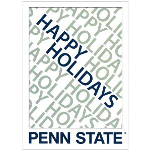 happy holidays Penn State card